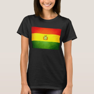 Sun küsste Bolivien-Flagge T-Shirt