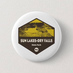 Sun Lakes/Dry Falls Staat Park Washington Button