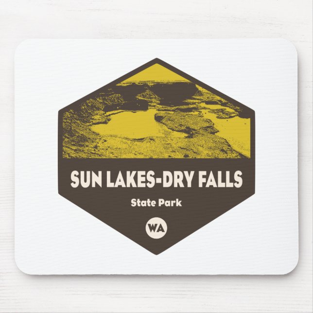 Sun Lakes/Dry Falls Staat Park Washington Mousepad (Vorne)