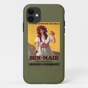 Sun-Mädchen Kalifornien-Rosinen-Plakat Case-Mate iPhone Hülle