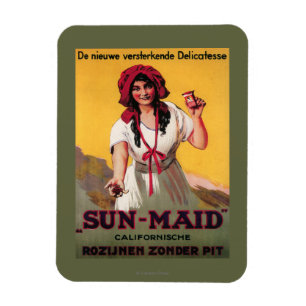 Sun Maid California Raisin Poster Magnet