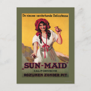 Sun Maid California Raisin Poster Postkarte