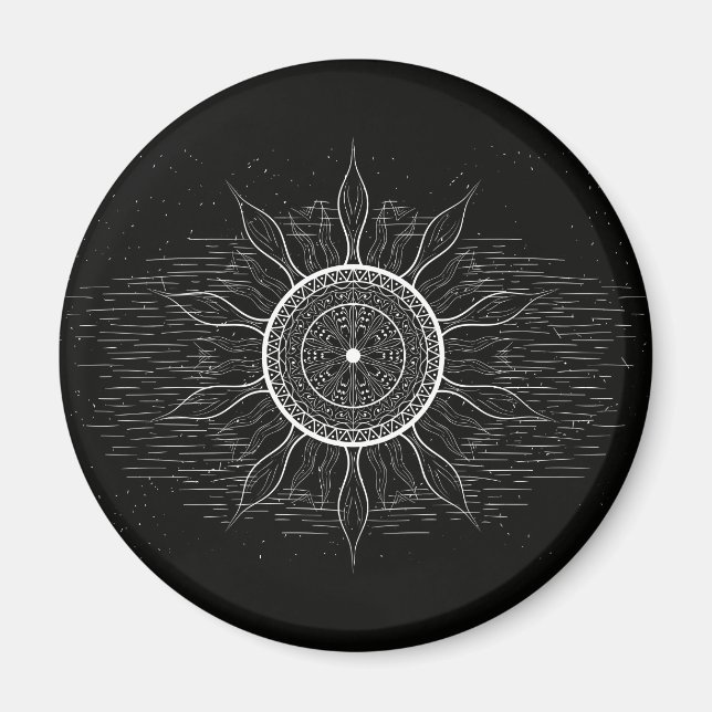 Sun Mandala 2 Magnet (Vorne)