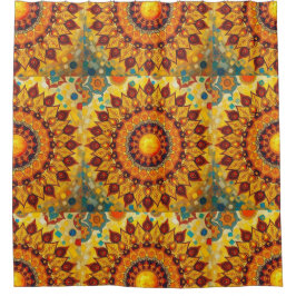 Sun Mandala - Duschvorhang