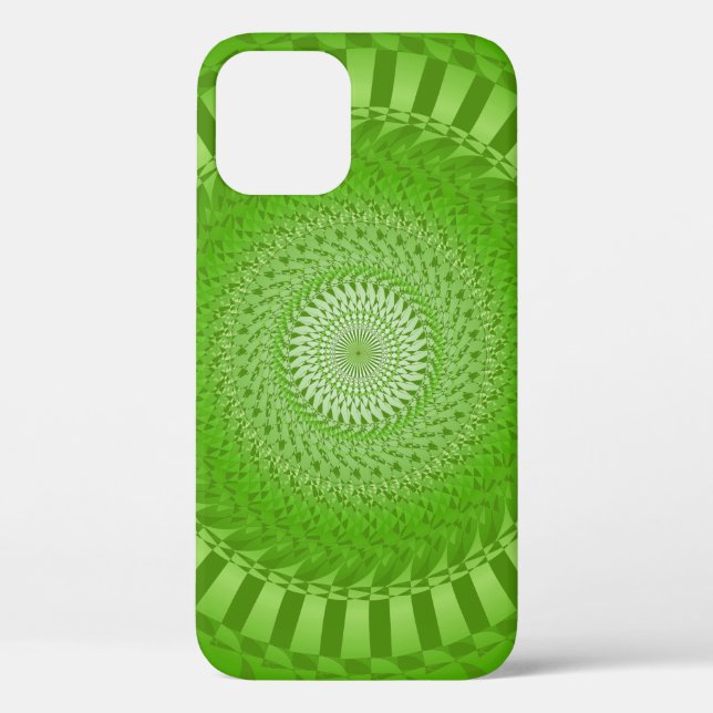 Sun Mandala Green Case-Mate iPhone Case (Rückseite)