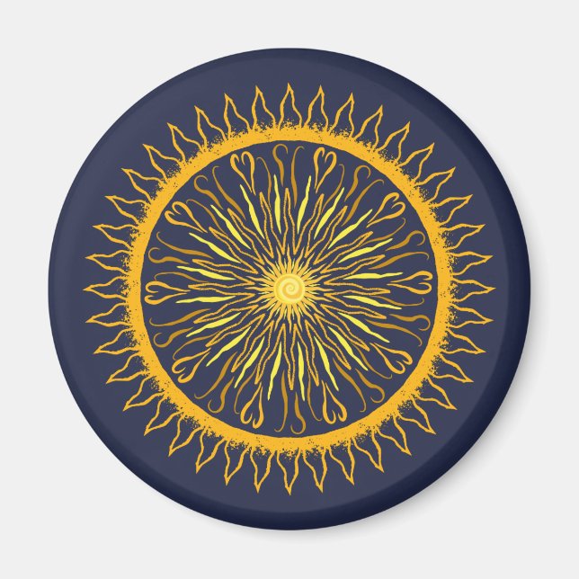 Sun Mandala Magnet (Vorne)