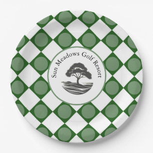 Sun Meadows Golf Party Plate Pappteller