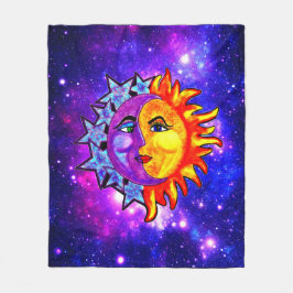 Sun-Mond-Fleecedecke 50x60 Fleecedecke
