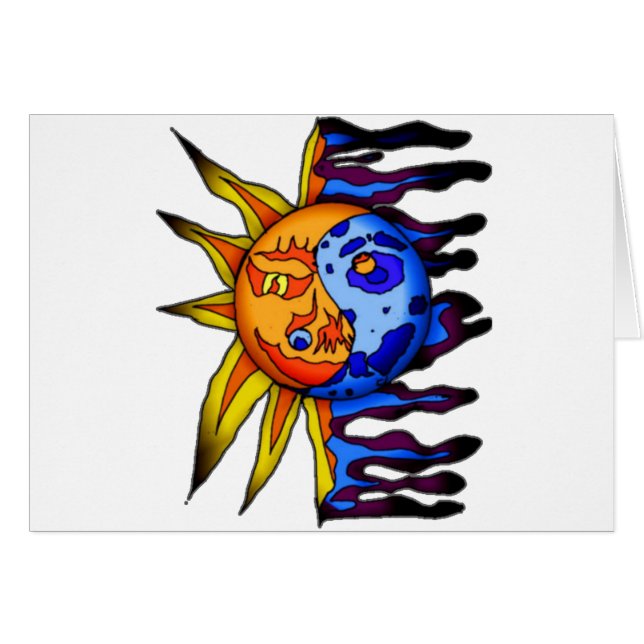Sun/Mond Yin Yang (Vorderseite (Horizontal))