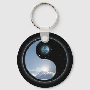 Sun-Mond Yin-Yang Schlüsselanhänger