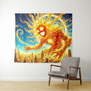 Sun Monster Wandteppich