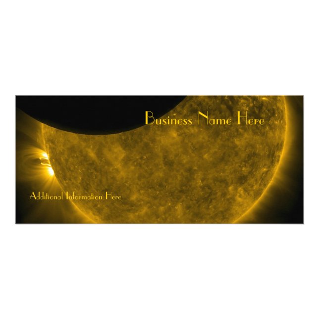 Sun & Moon 2012 Kalender Business Rack Card Werbekarte (Vorne)