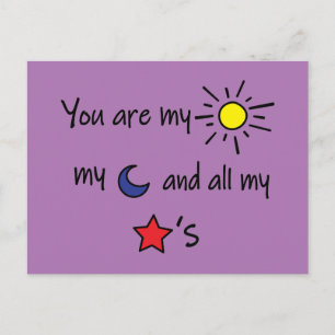 Sun-Moon-and-Stars- Postkarte