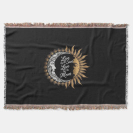 Sun & Moon Dreams Throw – Celestial Boho Decke