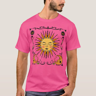 Sun Moon Galactic Space Energy Vibration Astronomi T-Shirt