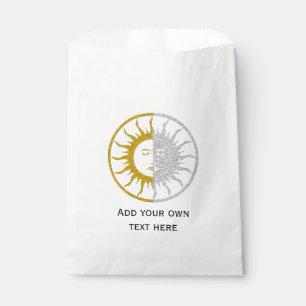SUN & MOON Gold Silber + Ihr Hintergrund Geschenktütchen