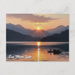 Sun Moon Lake Taiwan Sunrise Postkarte