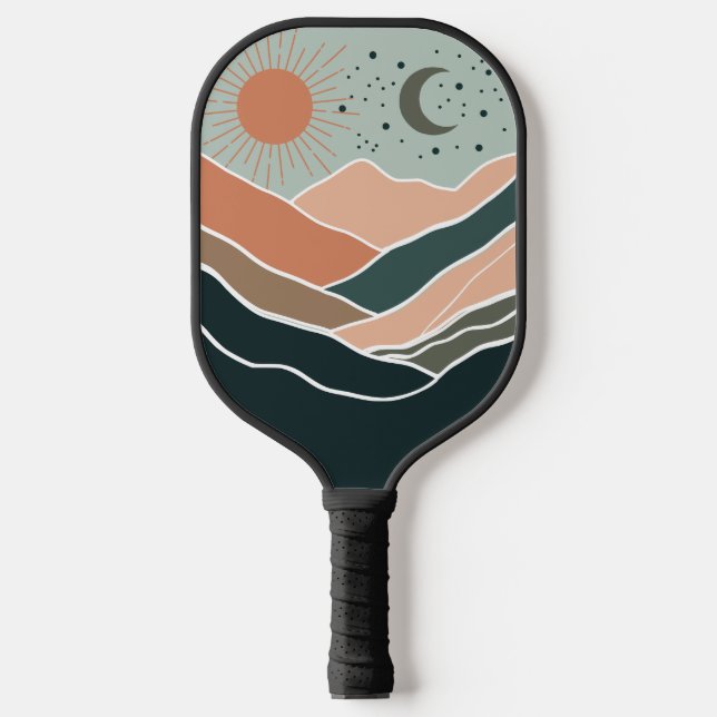 Sun & Moon Mountains Pickleball Schläger (Vorderseite)