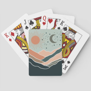 Sun & Moon Mountains Spielkarten