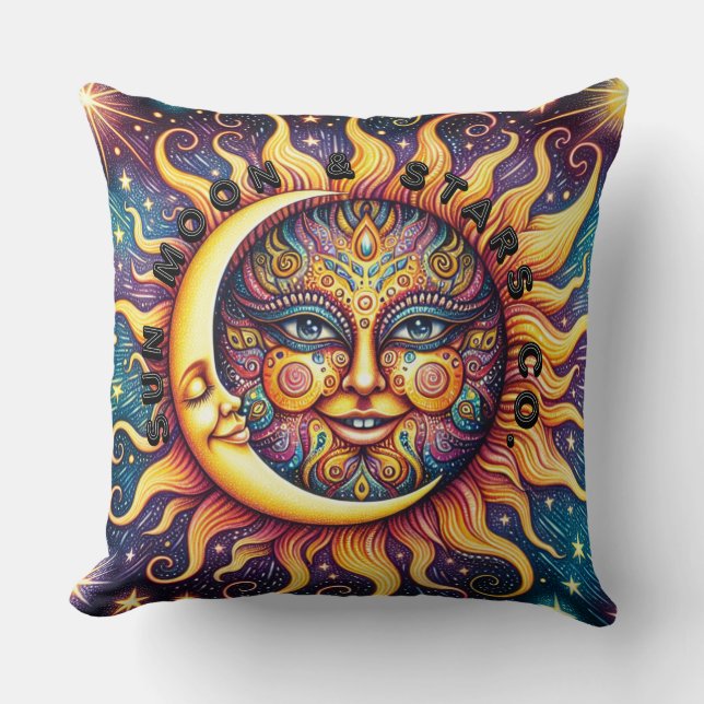 Sun, Moon & Stars Co. Kissen (Vorderseite)