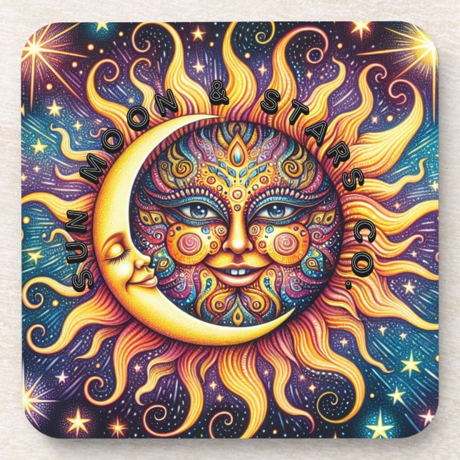Sun, Moon & Stars Co. Untersetzer (Vorderseite)