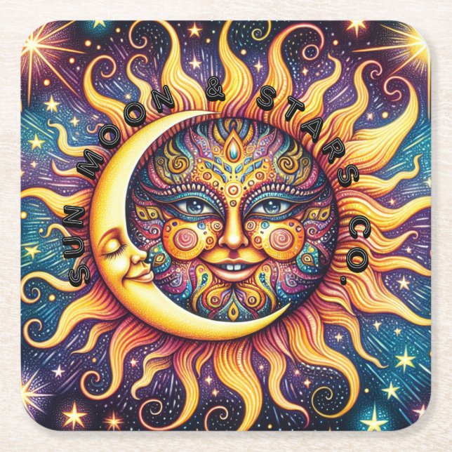 Sun, Moon & Stars Co. Untersetzer Set (Vorderseite)