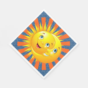 Sun Moon Stars Paper Napkins Serviette