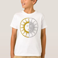 SUN & MOON Symbol - Gold Silber