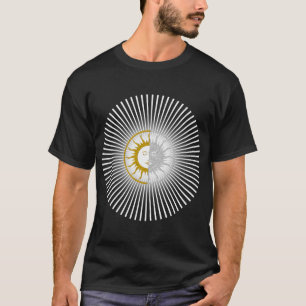 SUN & MOON Symbol - Gold Silber T-Shirt