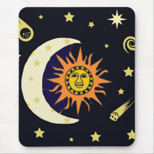 Sun Moon und Stars Mousepad