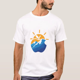 Sun Mountain Wave Circle Naturliebhaber T-Shirt