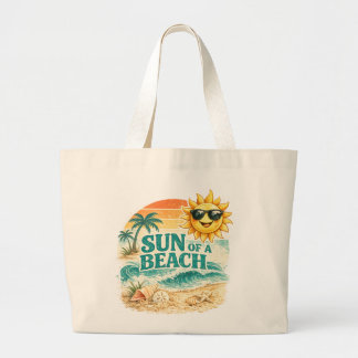 Sun of a Beach Jumbo Stoffbeutel
