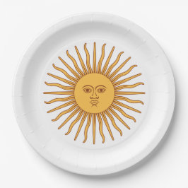 Sun of May (Argentinische Sonne) Pappteller