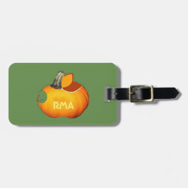 Sun-Orangen-Kürbis Gepäckanhänger