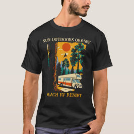 Sun Outdoor Orange Beach RV Resort Camping T-Shirt