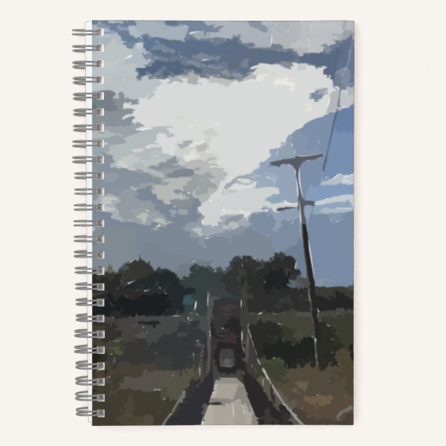 Sun Over Bridge Bullet Journal Notizbuch (Vorderseite)