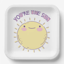 Sun Paper Plate Pappteller