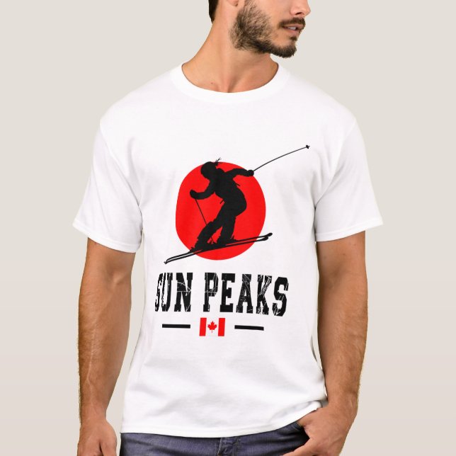 Sun Peaks Canada Ski Resort Rocky Mountains Canadi T-Shirt (Vorderseite)