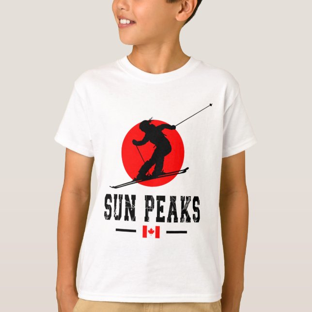 Sun Peaks Canada Ski Resort Rocky Mountains Canadi T-Shirt (Vorderseite)
