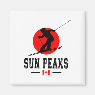 Sun Peaks Kanada Skigebiet Rocky Mountains Kanada Magnet