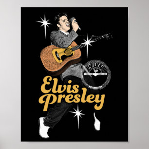 Sun Platten X Elvis Presley Tanz mit Sternen Poster