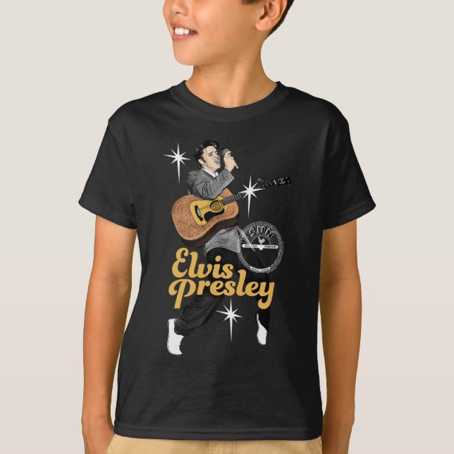 Sun Platten X Elvis Presley Tanz mit Sternen T-Shirt (Vorderseite)