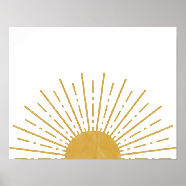 Sun Poster, Sun Art Print, Sun Wall Art, Sun Art Poster (Vorne)