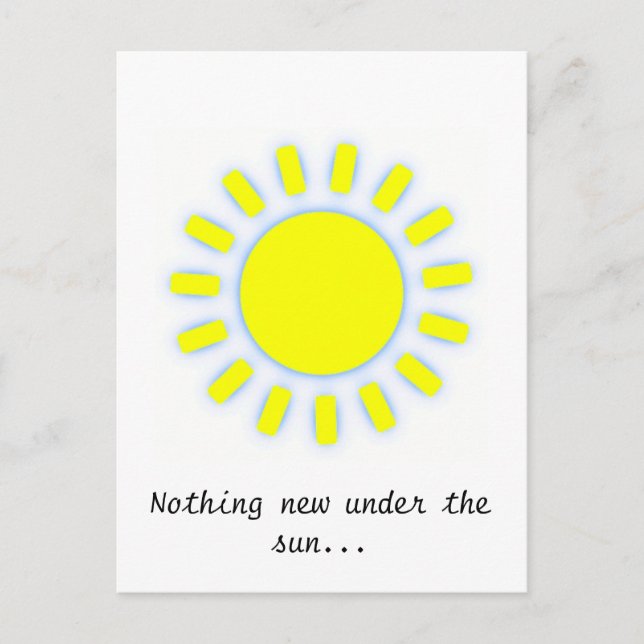 Sun Postkarte (Vorderseite)