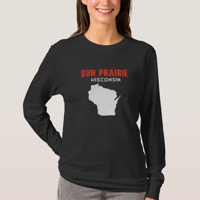 Sun Prairie USA State America Travel Montanan Hele T-Shirt (Vorderseite)