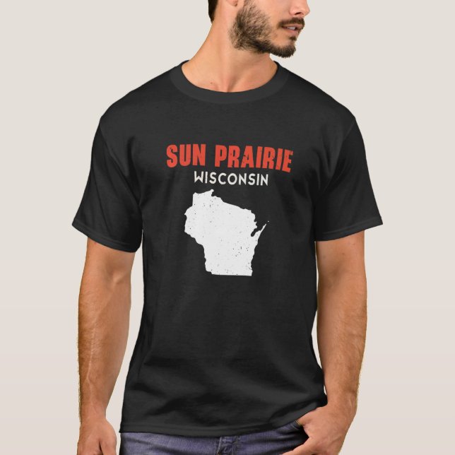 Sun Prairie USA State America Travel Montanan Hele T-Shirt (Vorderseite)