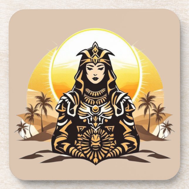Sun Priestess Getränkeuntersetzer (Vorderseite)
