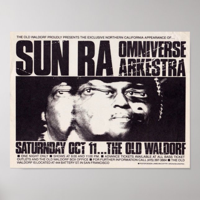 Sun Ra Omniverse Arkestra Jazz Poster (Vorne)