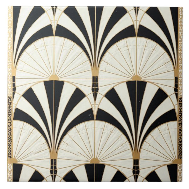 Sun Ray Silhouette Fliese (Vorderseite)