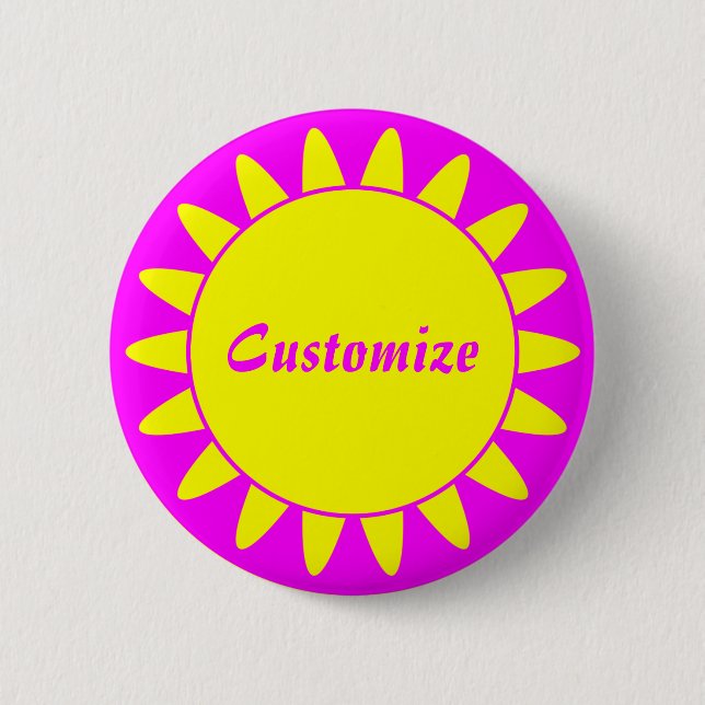 Sun Ray Template - 3 - Magenta & Yellow Button (Vorderseite)